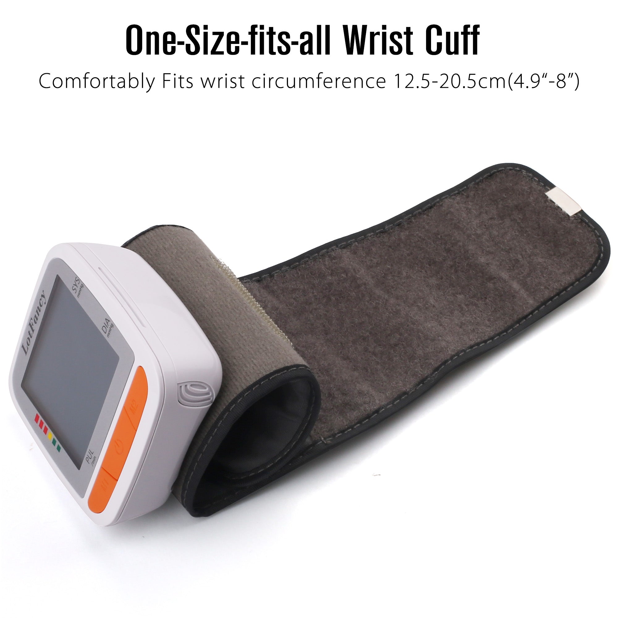 Wrist Blood Pressure Monitor, Automatic Digital Blood Pressure Machine Wrist Adjustable Cuff (5.3-8.5''), 2 Users, 120 Memory, Home BP Gauge for Irregular Heartbeat Detection