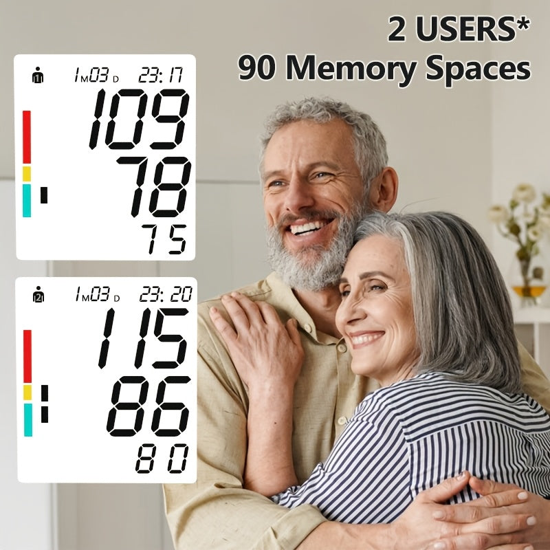 URION Wrist Blood Pressure Monitor with Large LCD Display, Portable Wrist Blood Pressure Monitor, Adjustable Cuff, Pulse Rate Detection, And Irregular Heartbeat Alert, Blood Pressure Measurement, Battery Operated (Batteries Not Included)