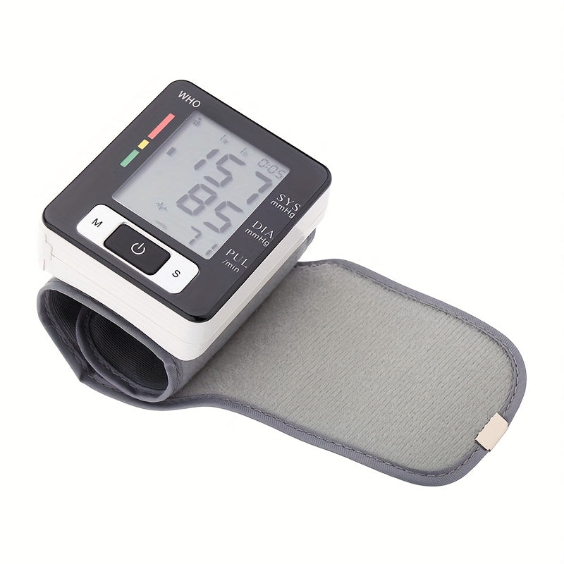 CHANG KUN CK-W133 Automatic Wrist Blood Pressure Monitor - Large LCD Display, Adjustable Cuff, Multi-User Mode (99 Readings per User), Portable PP Case, 300mAh Battery (Lasts 15-20 Days), WHO Health Indicator, Ideal for Home Use, Health Tracking & Fitness