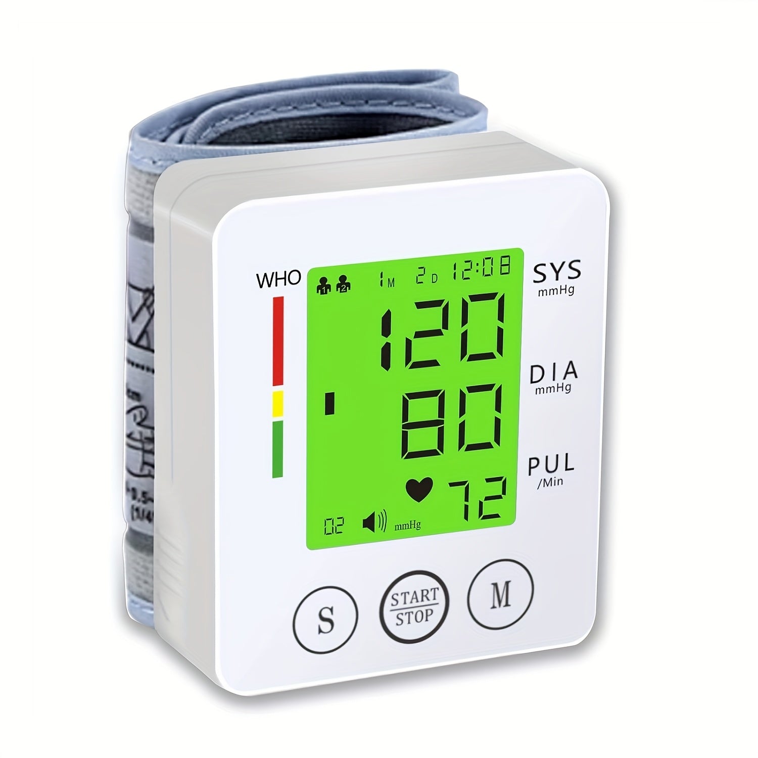 CHANG KUN Wrist Blood Pressure Monitor Automatic Wrist Bp Monitor Talking Blood Pressure Cuff for Home Use Adjustable Cuffs for Adult Electronic Digital Large LCD Display with Battery and Carrying Case