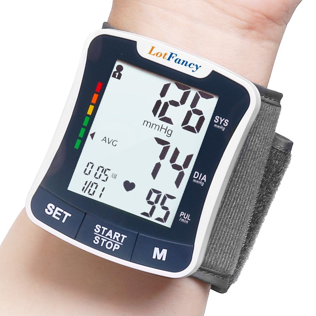 Talking Blood Pressure Monitor, Blood Pressure Monitors for Home Use, Blood Pressure Machine with Voice Broadcast, Wrist Blood Pressure Cuff 5.3"-8.5"