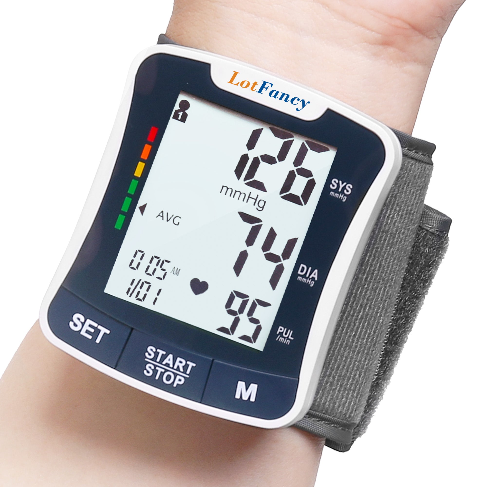 Talking Blood Pressure Monitor, Blood Pressure Monitors for Home Use, Blood Pressure Machine with Voice Broadcast, Wrist Blood Pressure Cuff 5.3"-8.5"