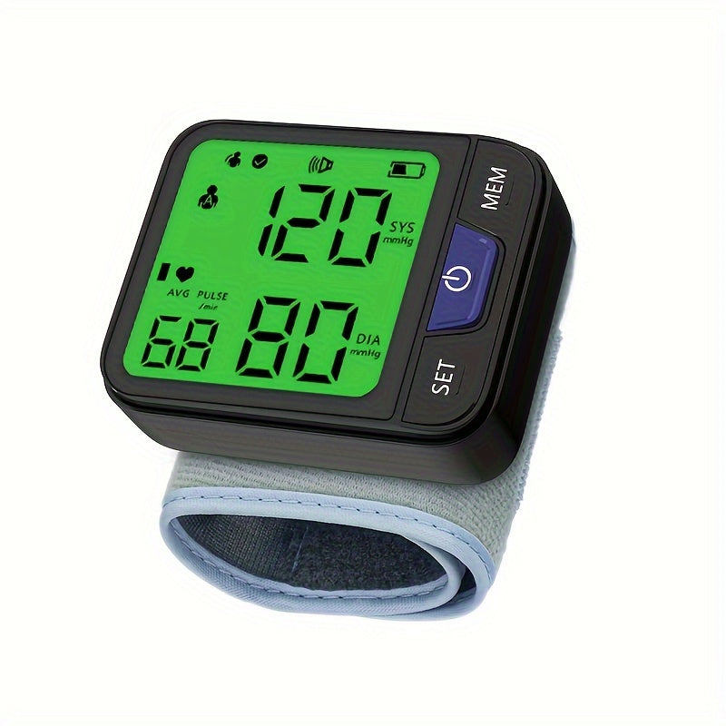 CHANGKUN New Fashion Wrist Blood Pressure Monitor With Voice & Large Tricolor Display - Digital Automatic Cuff & Carrying Case Included (Batteries Not Included)